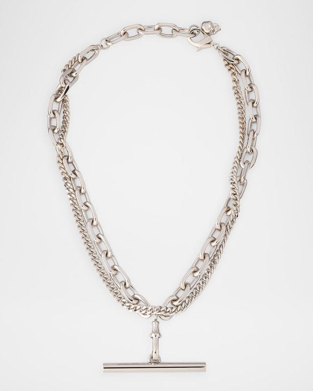 Mens Sling Chain Necklace in Palladium Product Image