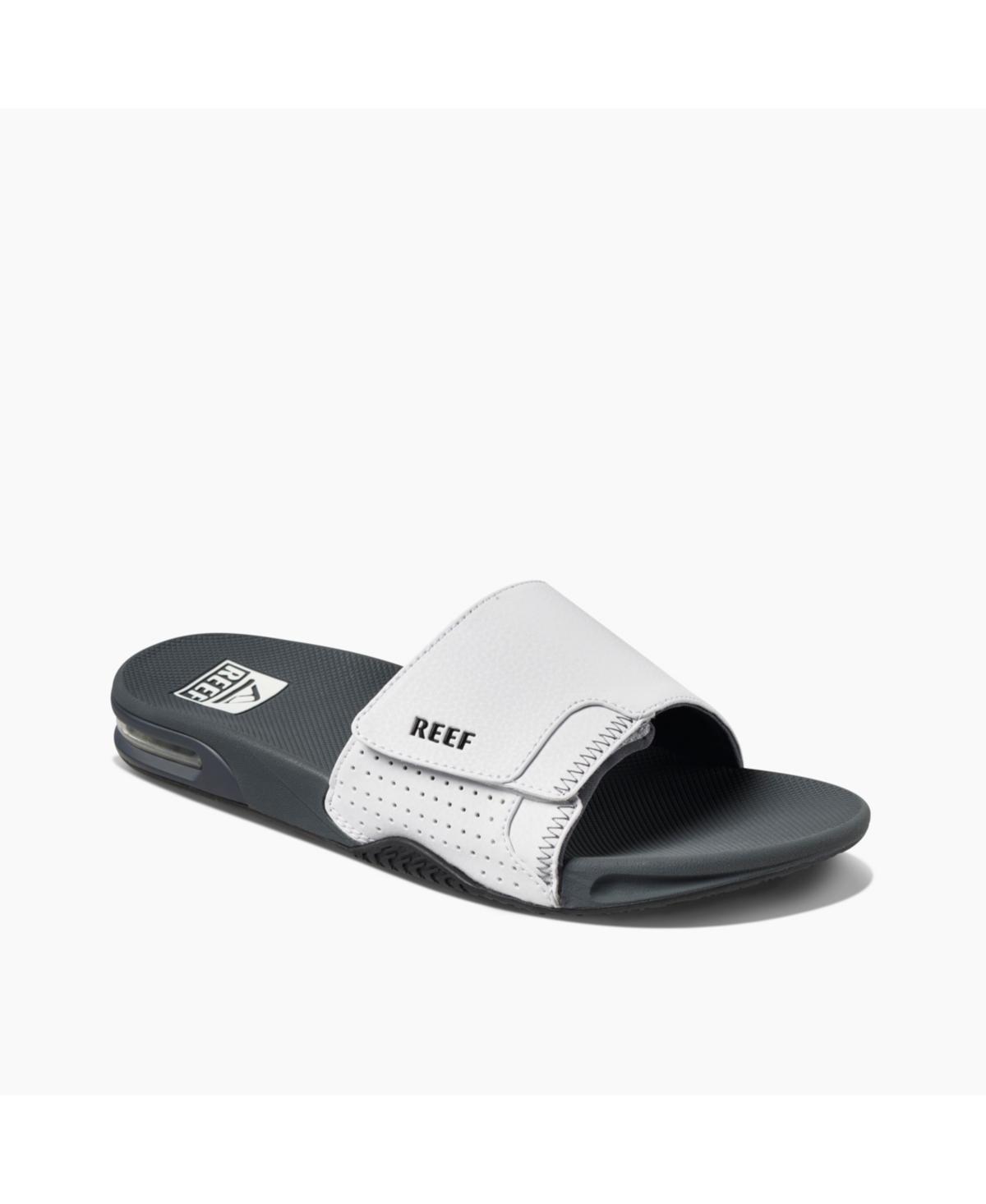 Reef Mens Fanning Comfort Fit Slides - Gray Product Image