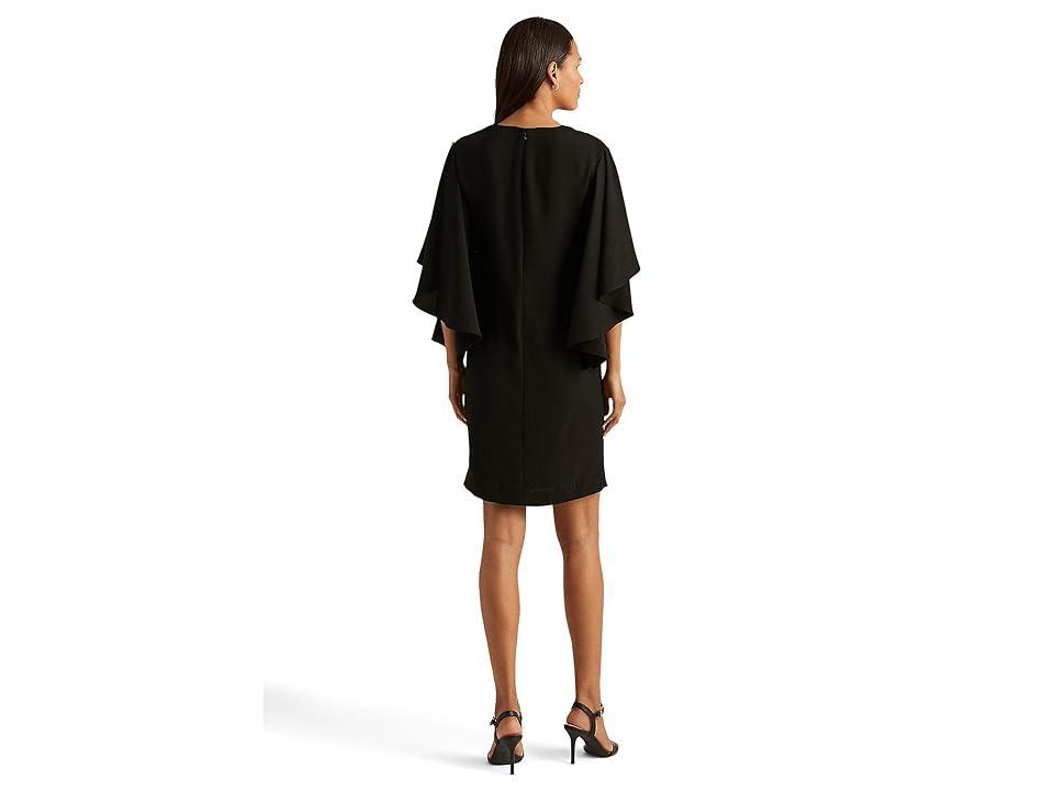 LAUREN Ralph Lauren Ruffle-Sleeve Cocktail Dress Women's Clothing Product Image