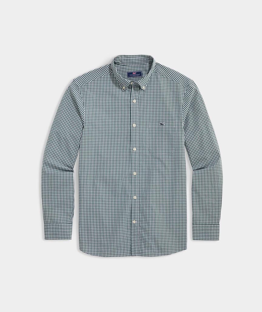 Stretch Poplin Gingham Shirt Product Image