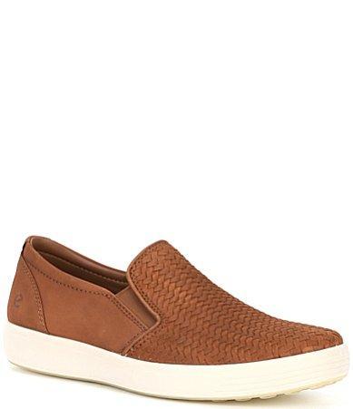 ECCO Mens Soft 7 Woven Slip Ons Product Image