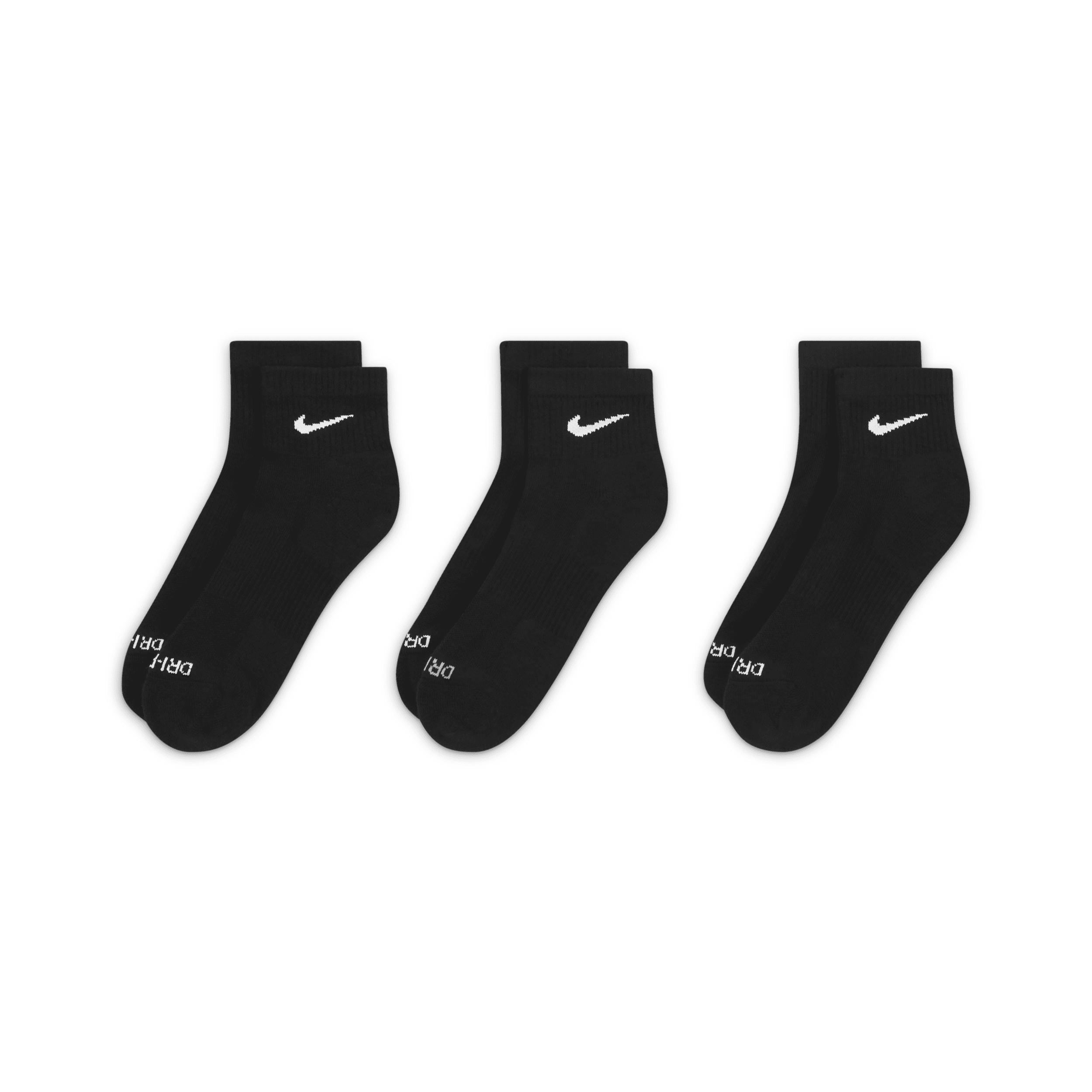 Mens Nike 3-pack Everyday Plus Cushion Ankle Training Socks Product Image