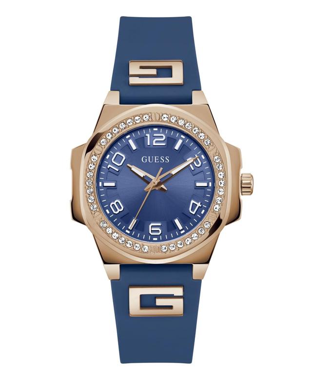 Guess Womens Analog Blue Silicone Watch 36mm - Blue Product Image