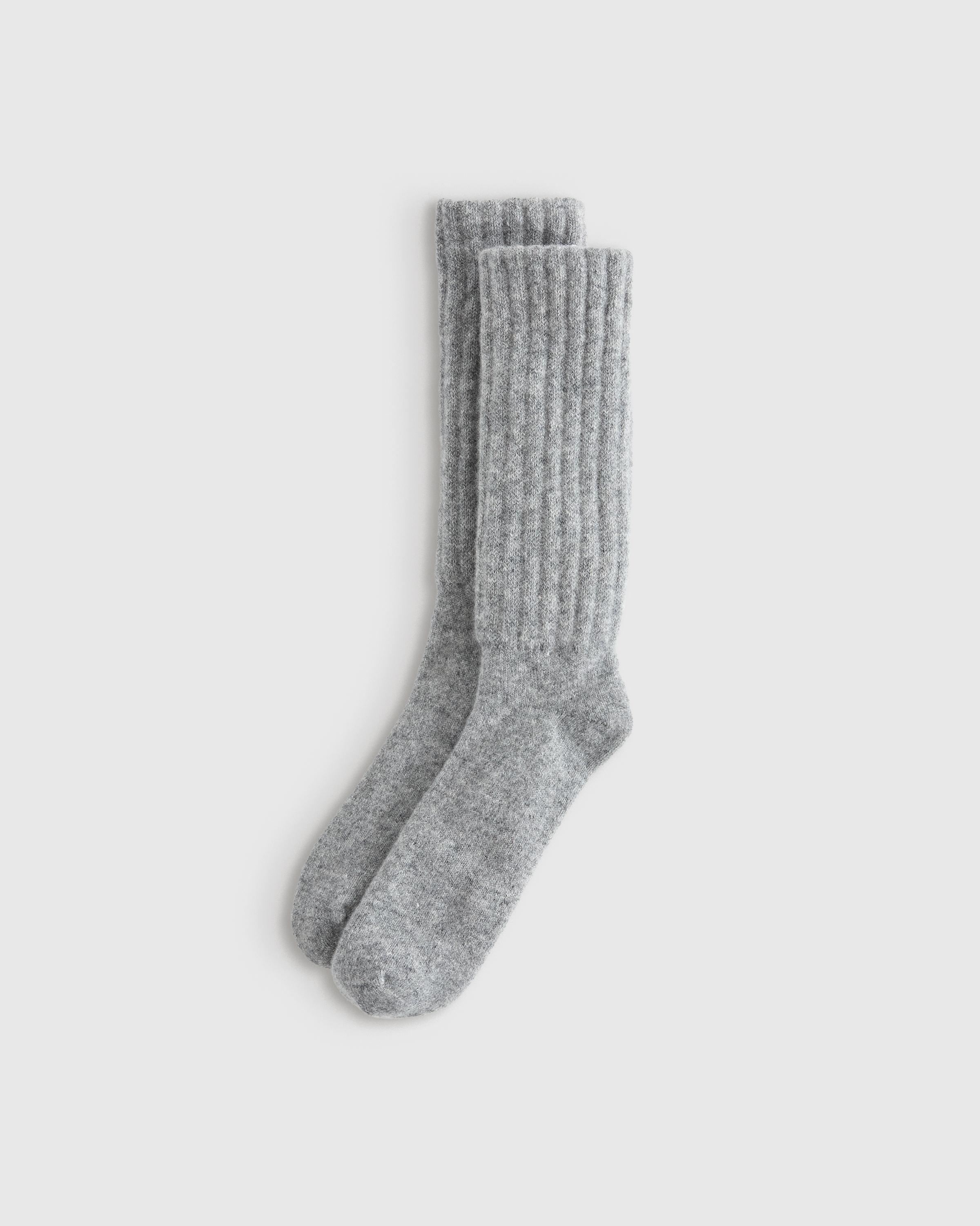 Women's Mongolian Cashmere Slouch Sock Product Image