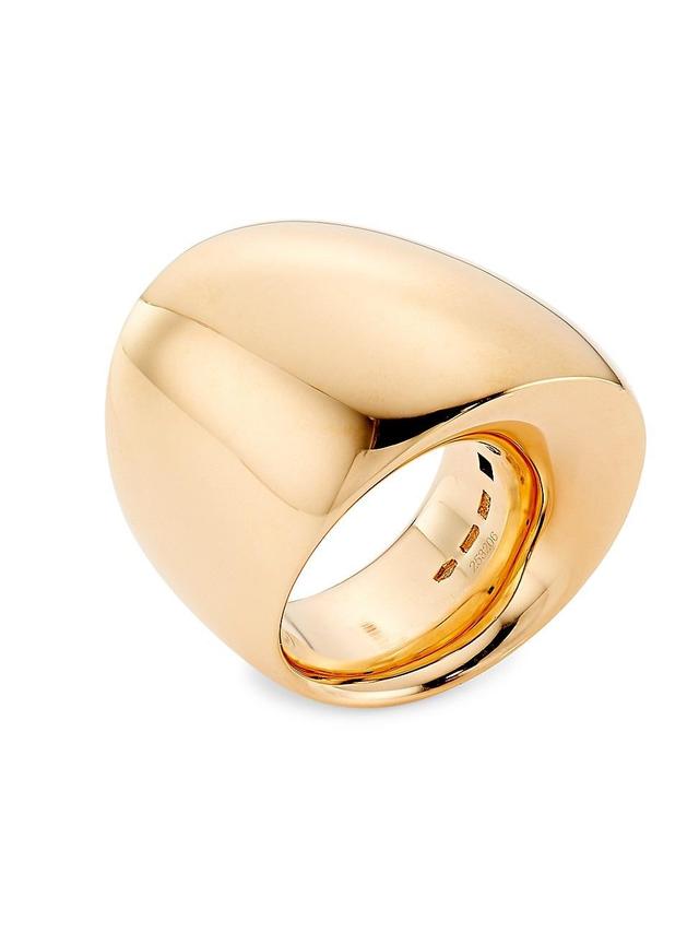 Womens Tonneau 18K Rose Gold Ring Product Image