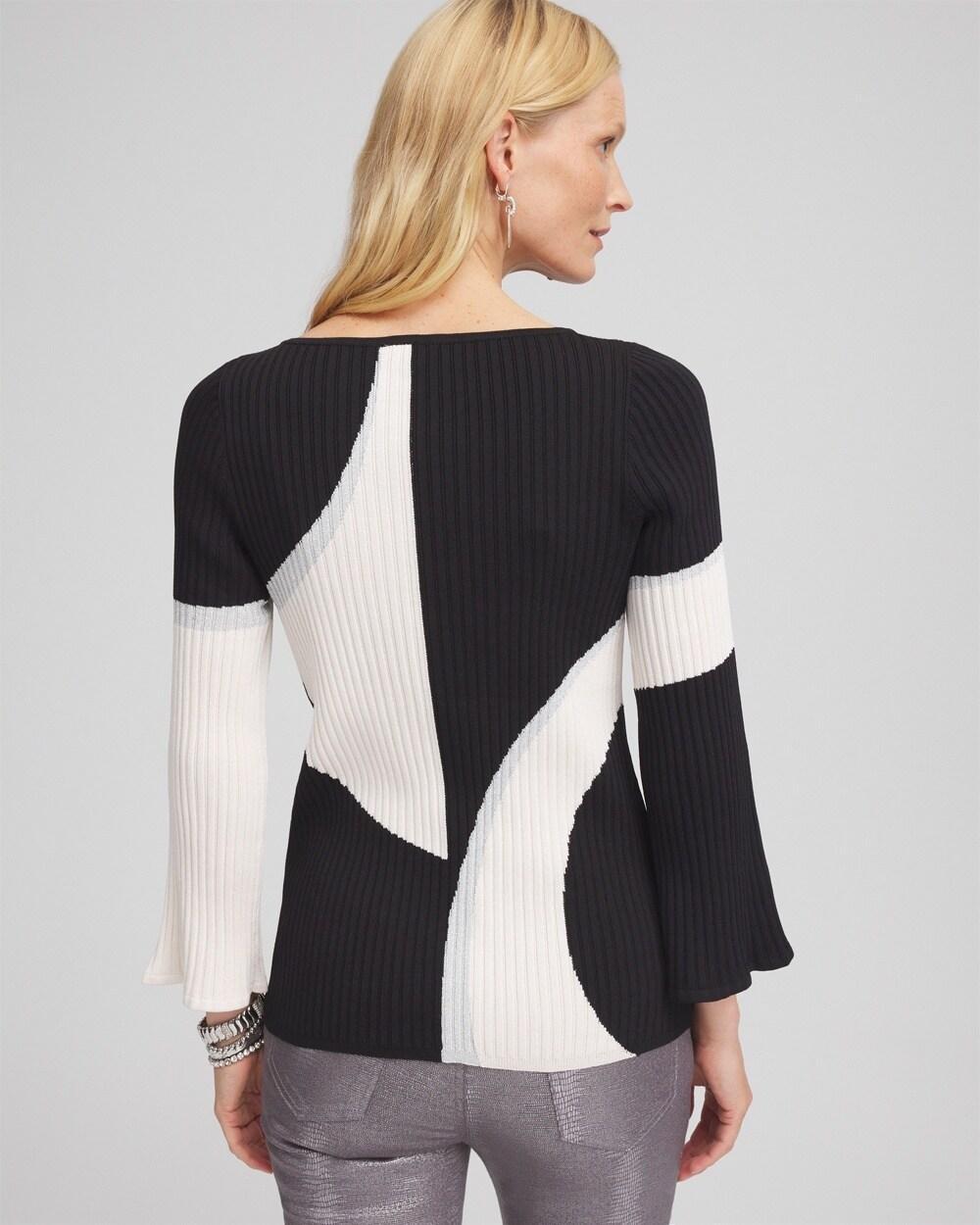 Women's Abstract Pullover Sweater Product Image