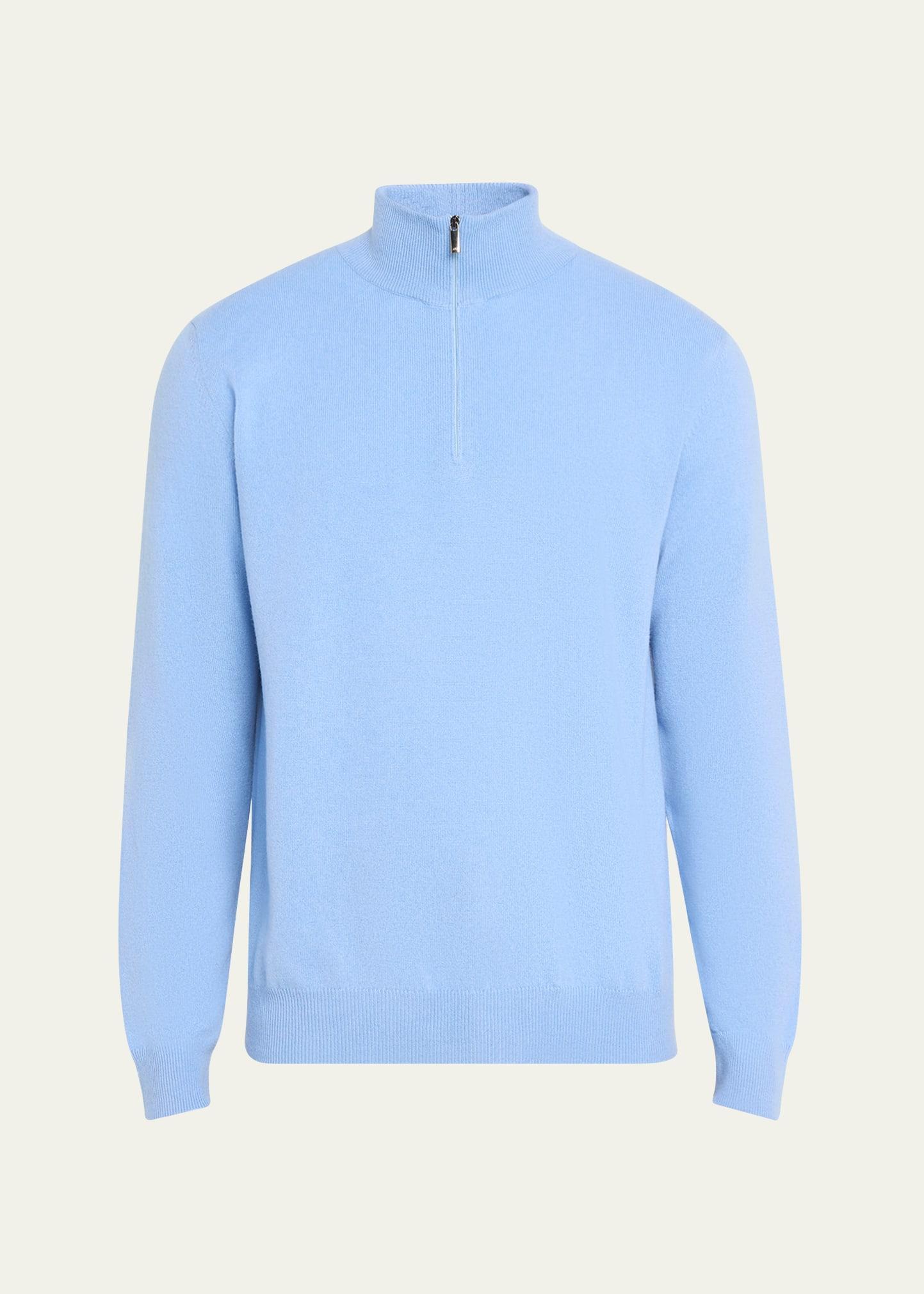 Mens Cashmere Half-Zip Sweater Product Image