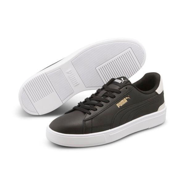 PUMA Serve Pro Men's Sneakers in Black/White/Team Gold Product Image