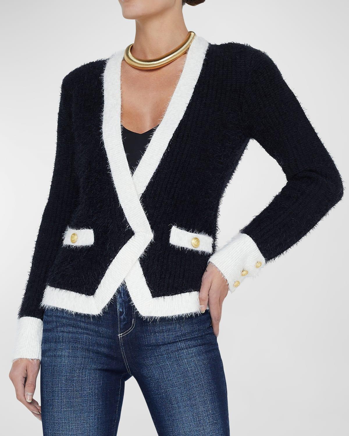 Georgia Contrast Cardigan Blazer Product Image