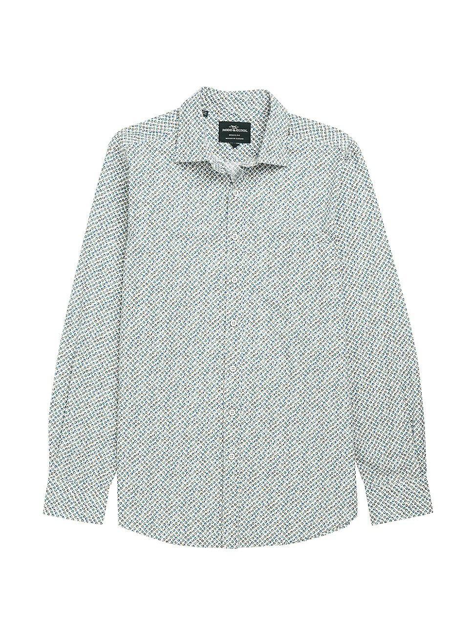 Mens Underwood Geometric Cotton Slim-Fit Shirt Product Image