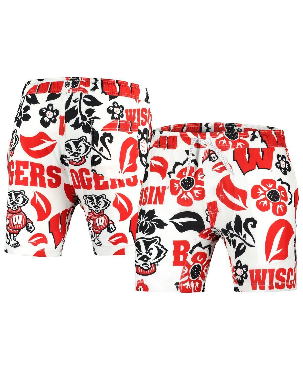 Mens Wes & Willy Wisconsin Badgers Vault Tech Swimming Trunks Product Image