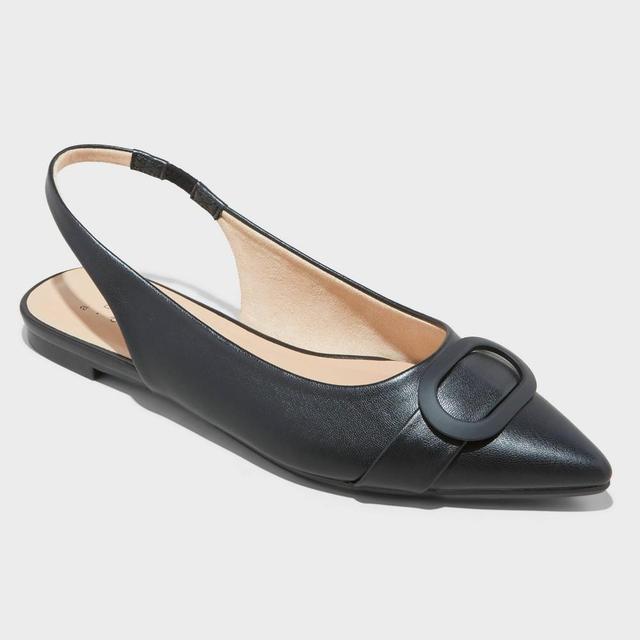 Womens Jenny Ballet Flats - A New Day Black 10 Product Image