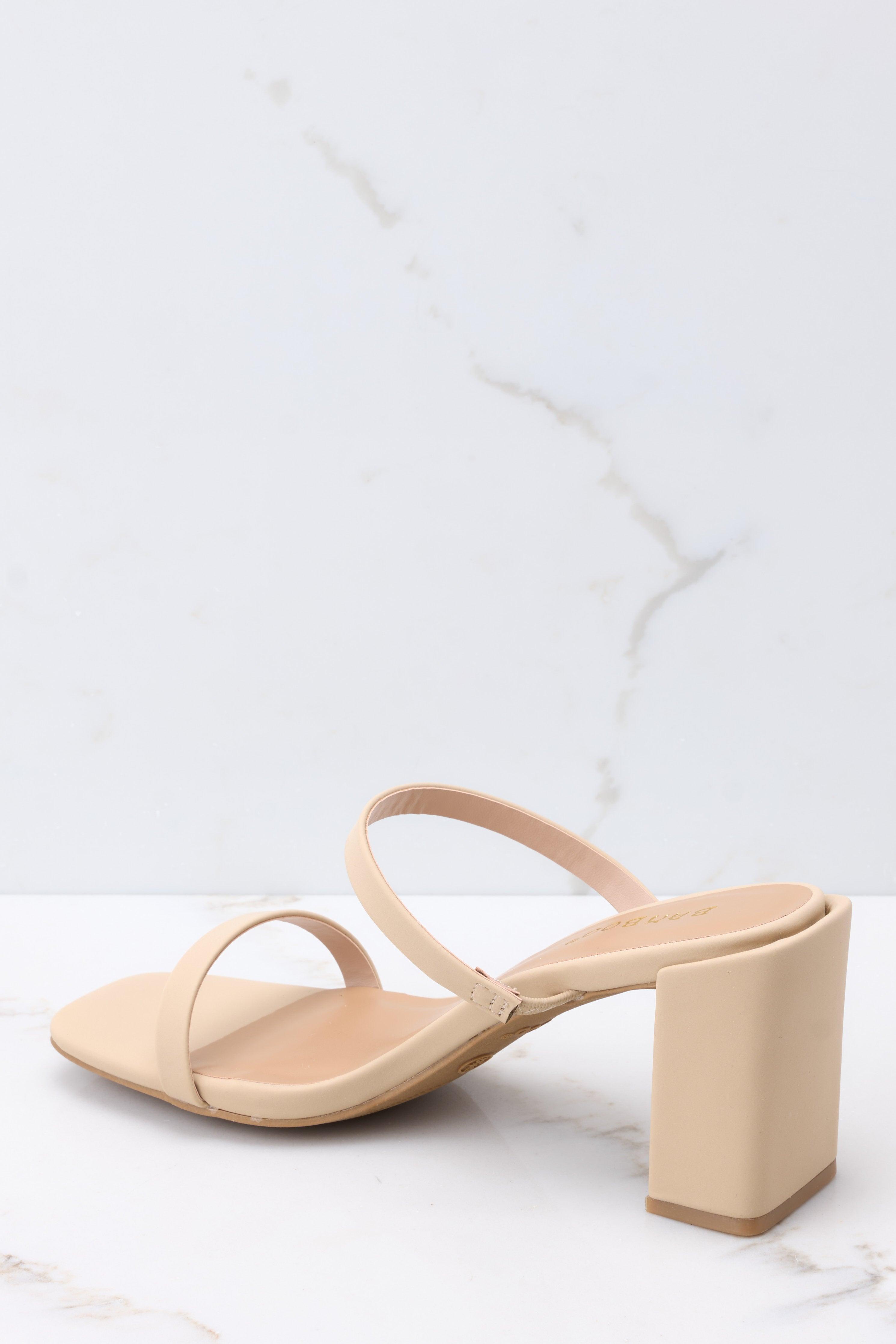 Wait Here Beige High Heel Sandals product image