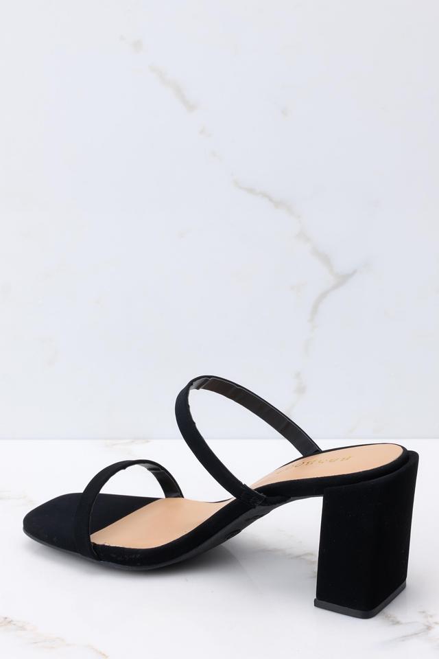 Wait Here Black High Heel Sandals Product Image