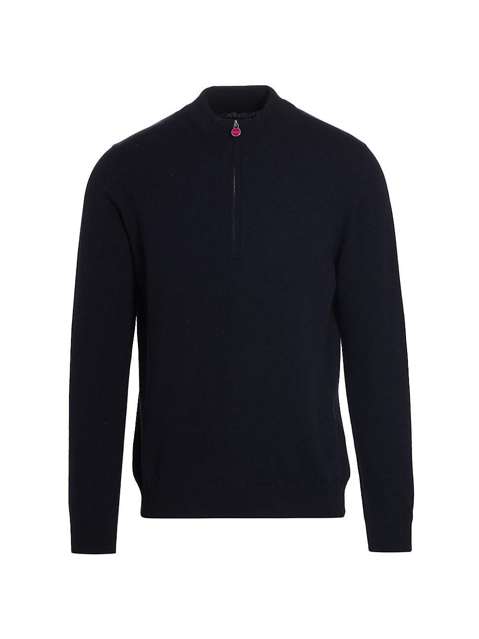 Mens Cashmere Quarter-Zip Sweater Product Image