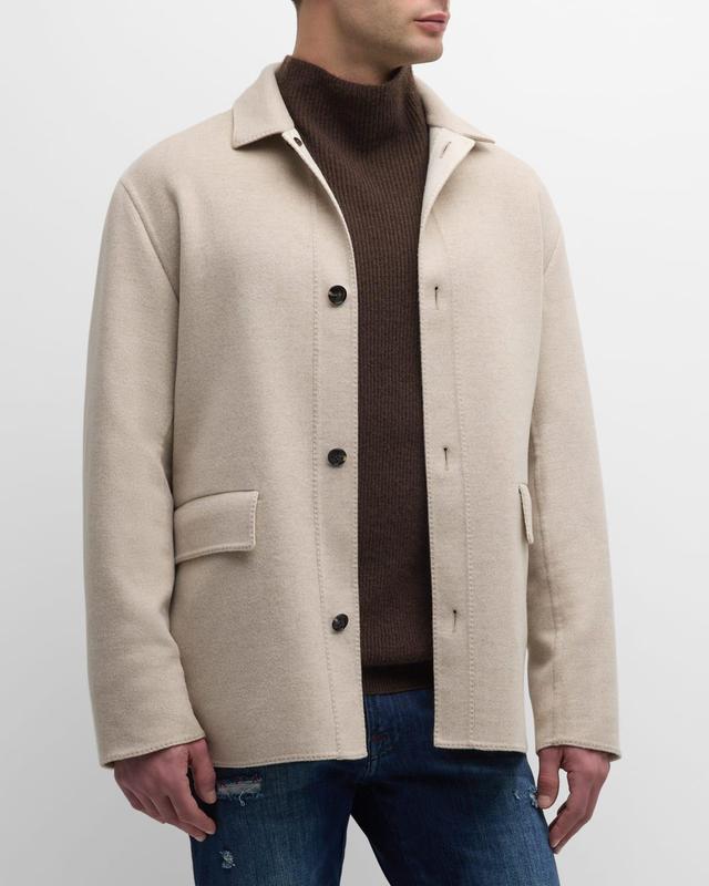 Mens Wool-Cashmere Car Coat Product Image