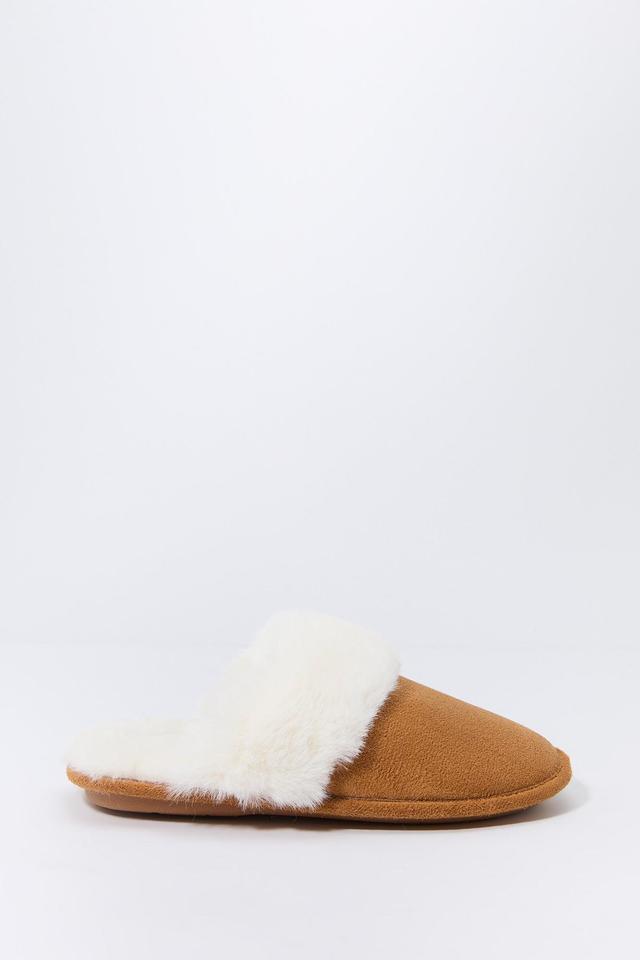 Faux Fur Collared Slipper Female Product Image