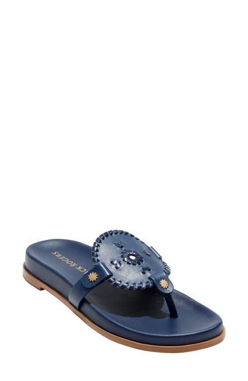 Jack Rogers Collins Casual - Leather (Midnight) Women's Sandals Product Image