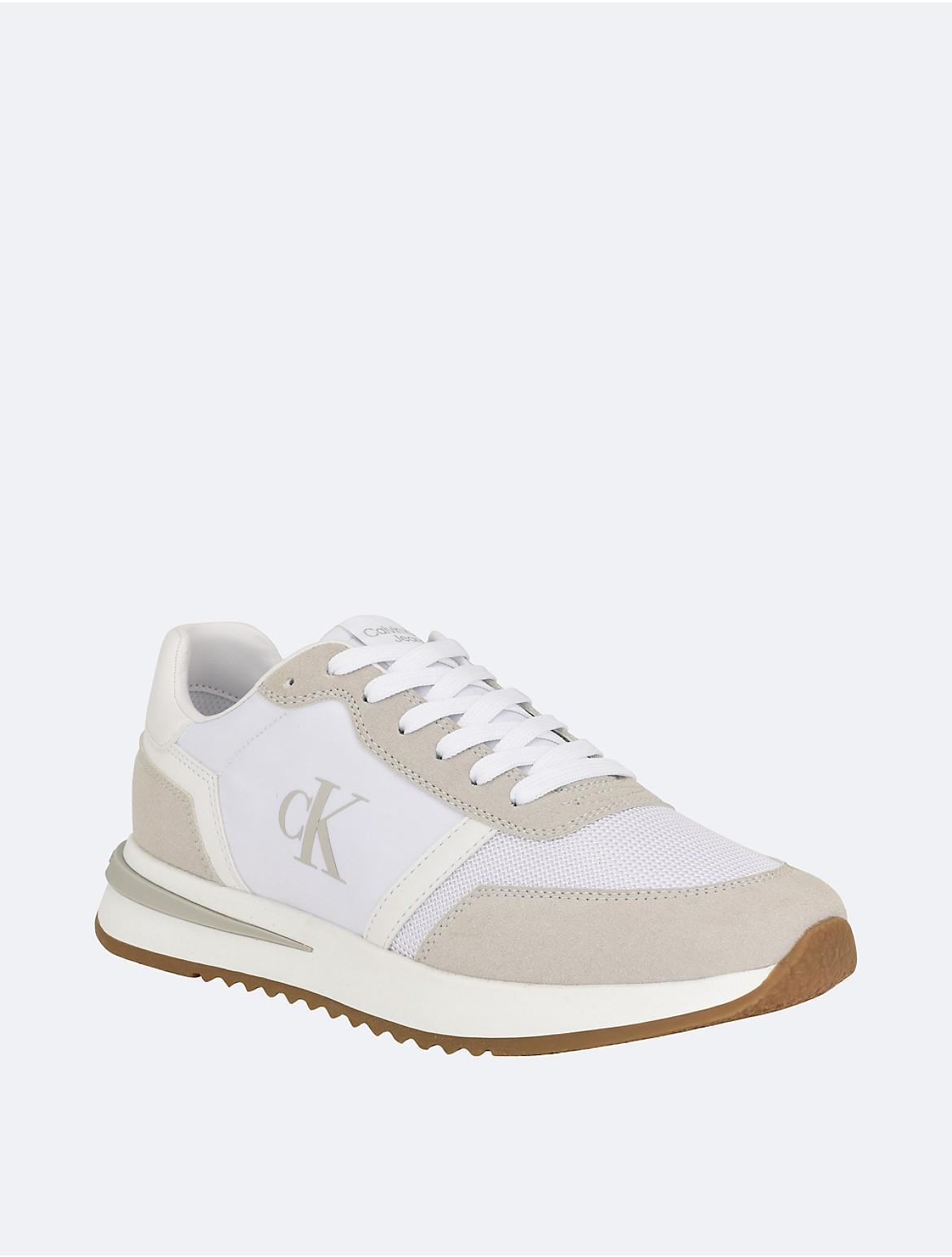 Calvin Klein Mens Mens Picio Monogram Logo Sneaker - Grey - 7 Product Image