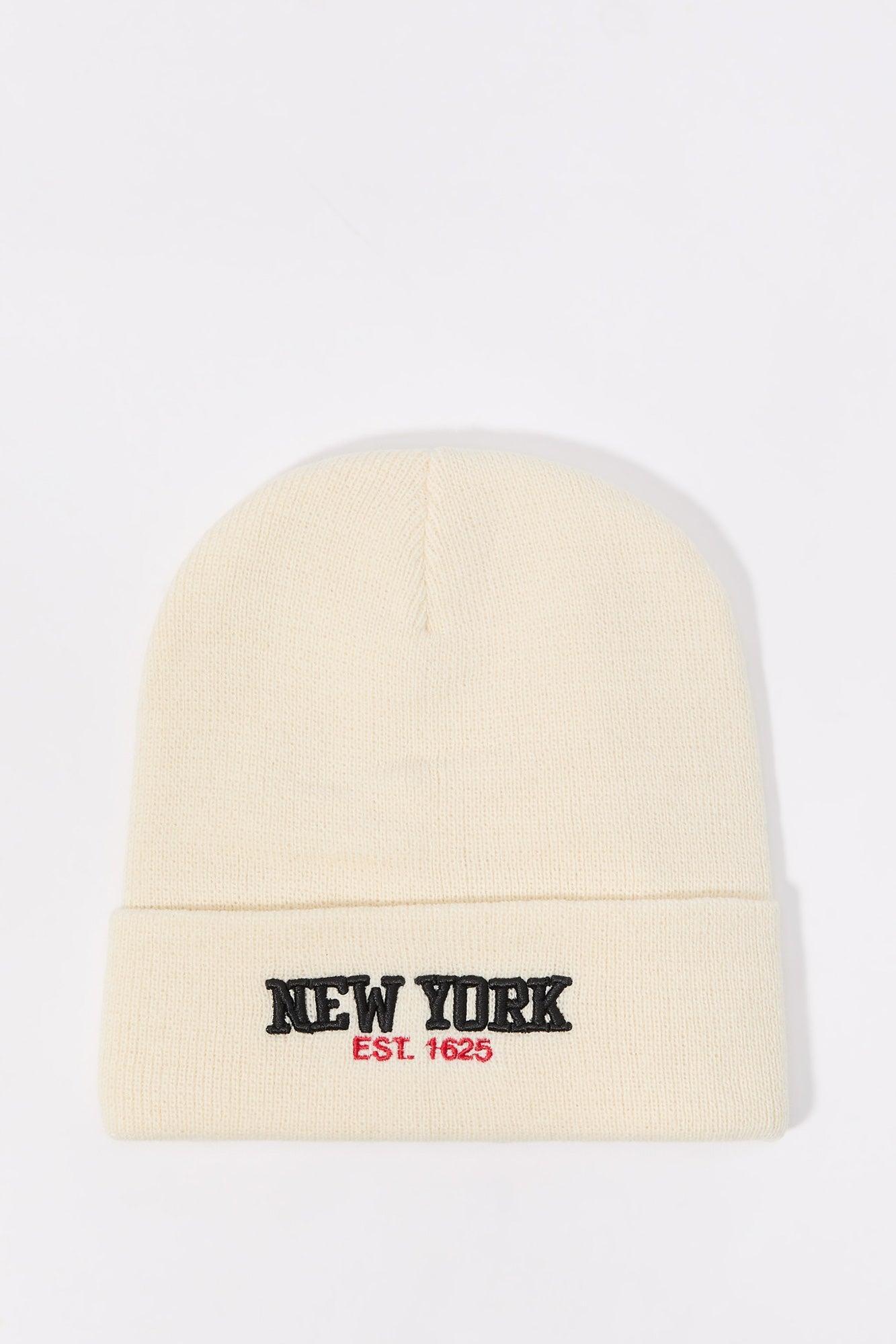 City Embroidered Beanie Male Product Image