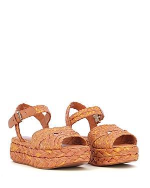 Clergerie Womens Aida 2 Raffia Flatform Sandals Product Image