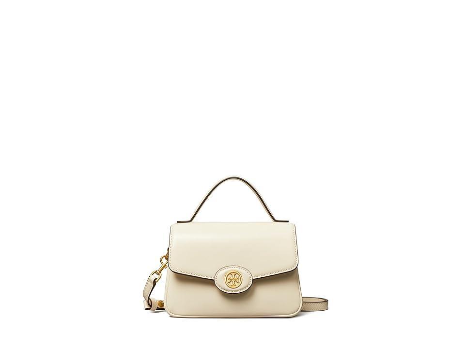 Tory Burch Small Robinson Leather Top Handle Bag Product Image