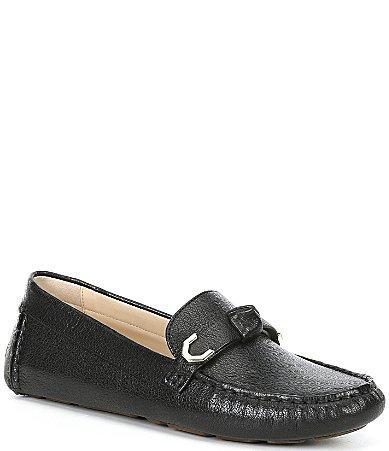 Cole Haan Evelyn Bow Driver Grainy Leather) Women's Shoes Product Image