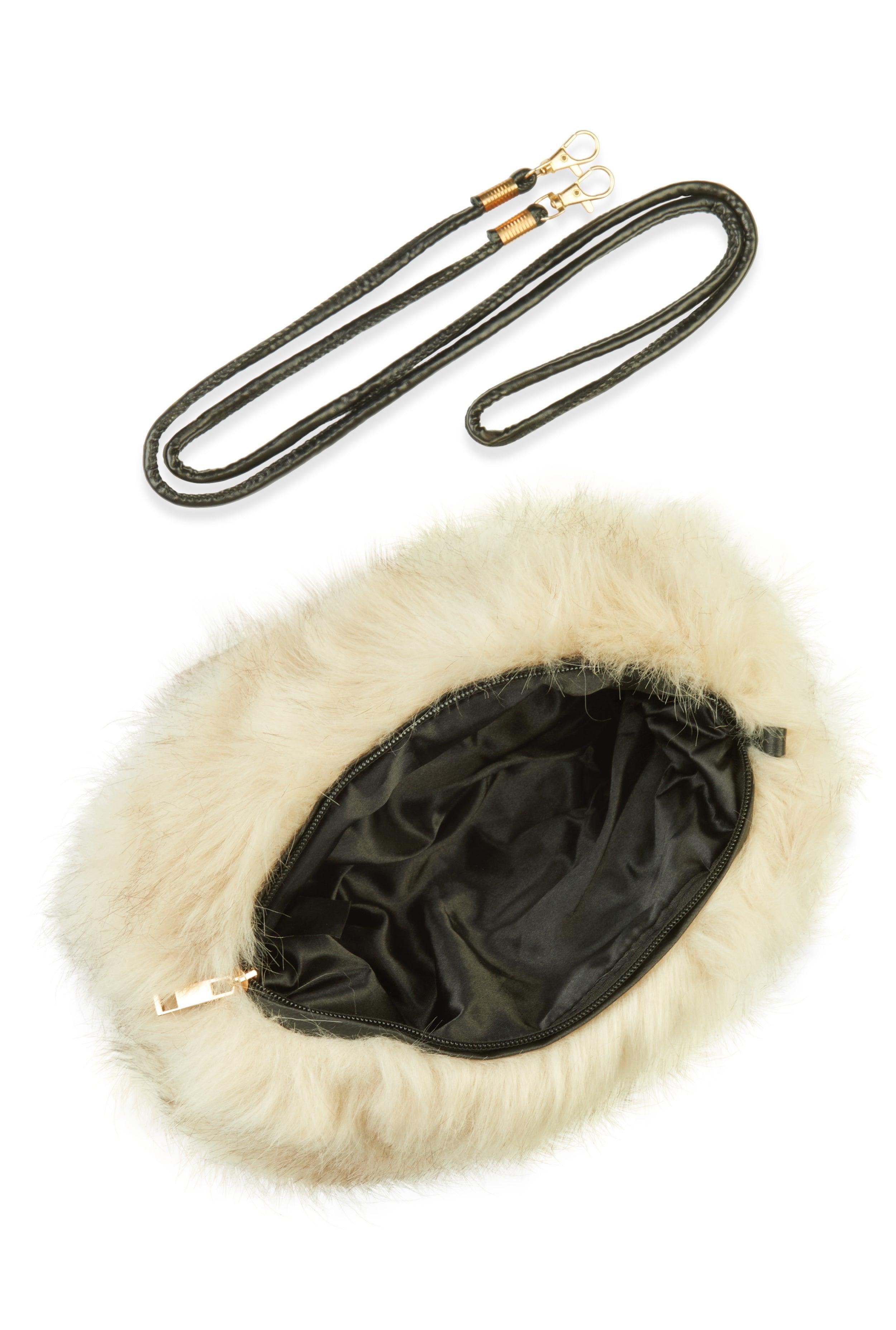 Faux Fur Muff Crossbody Bag Female Product Image