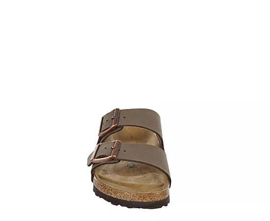 Birkenstock Arizona - Birkibuc (Unisex) (Stone Birkibuc) Sandals Product Image