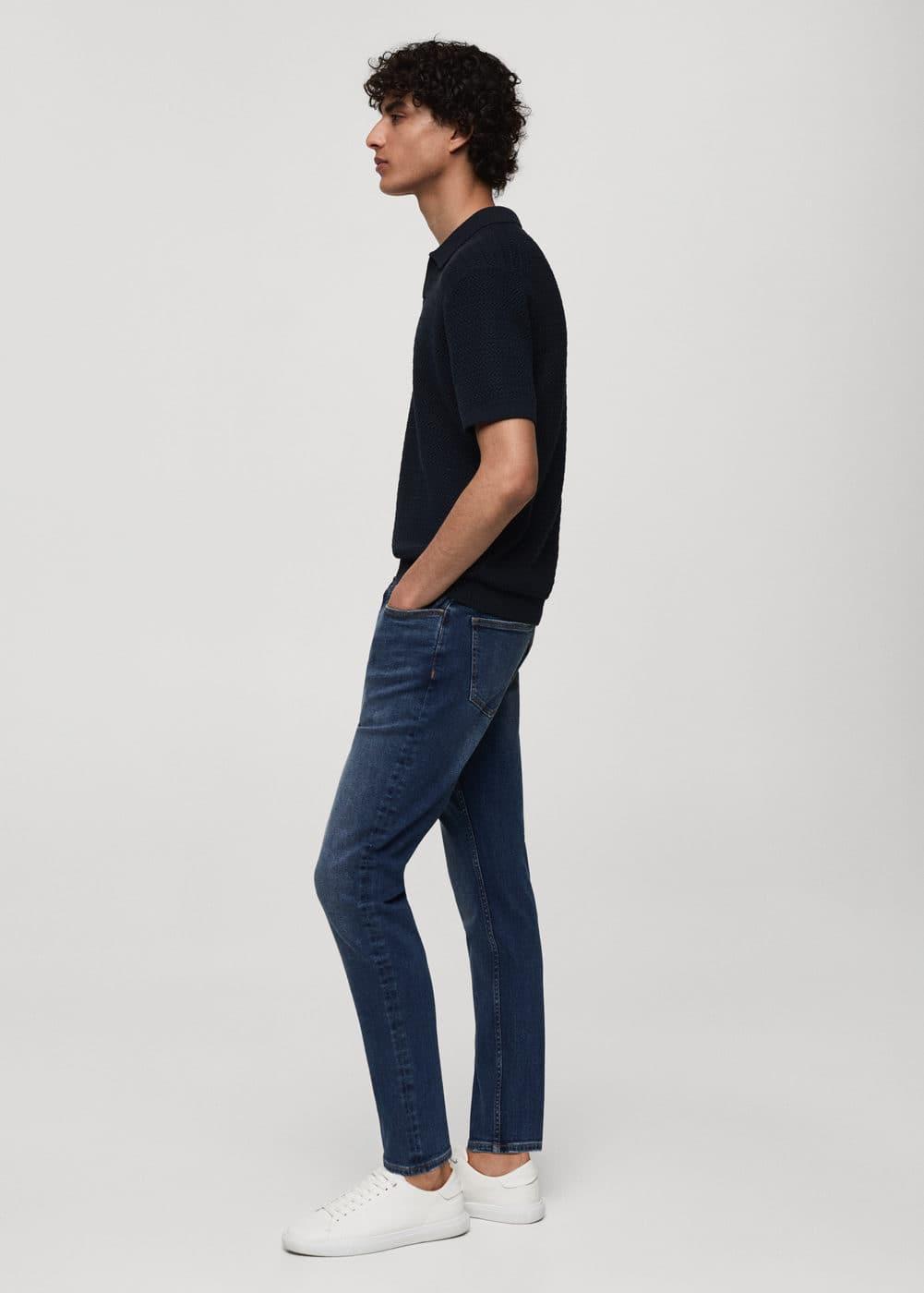 MANGO MAN - Jude skinny-fit jeans dark blueMen Product Image