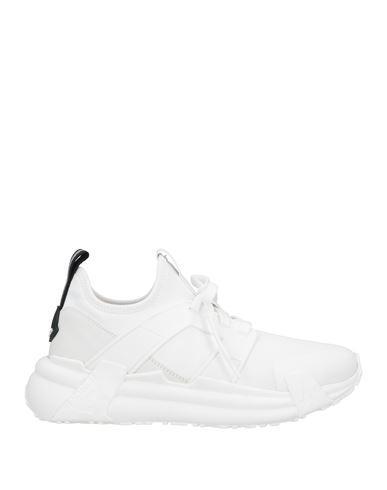 White Lace Up Sneakers Product Image