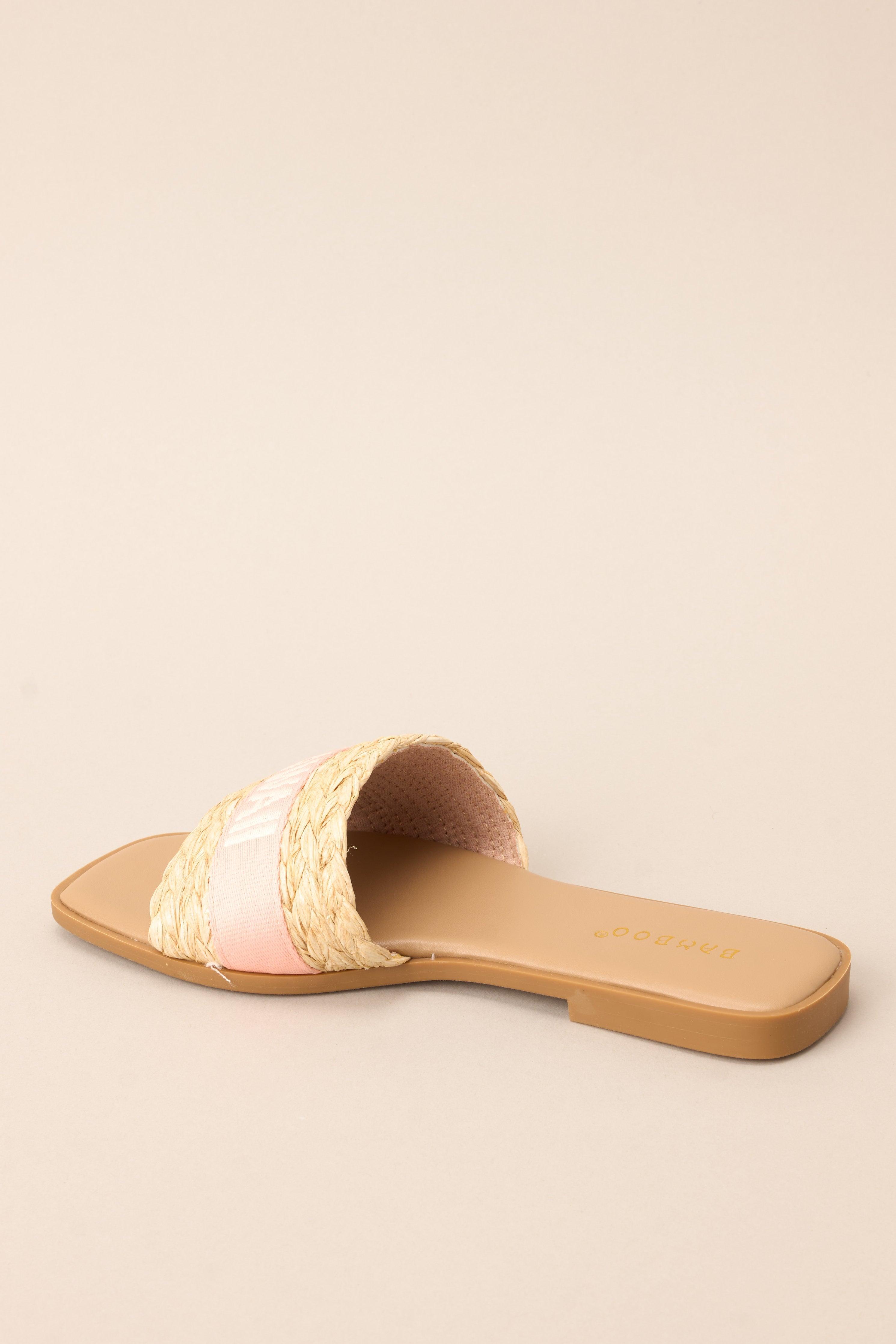 To The Tropics Light Pink Sandals Product Image