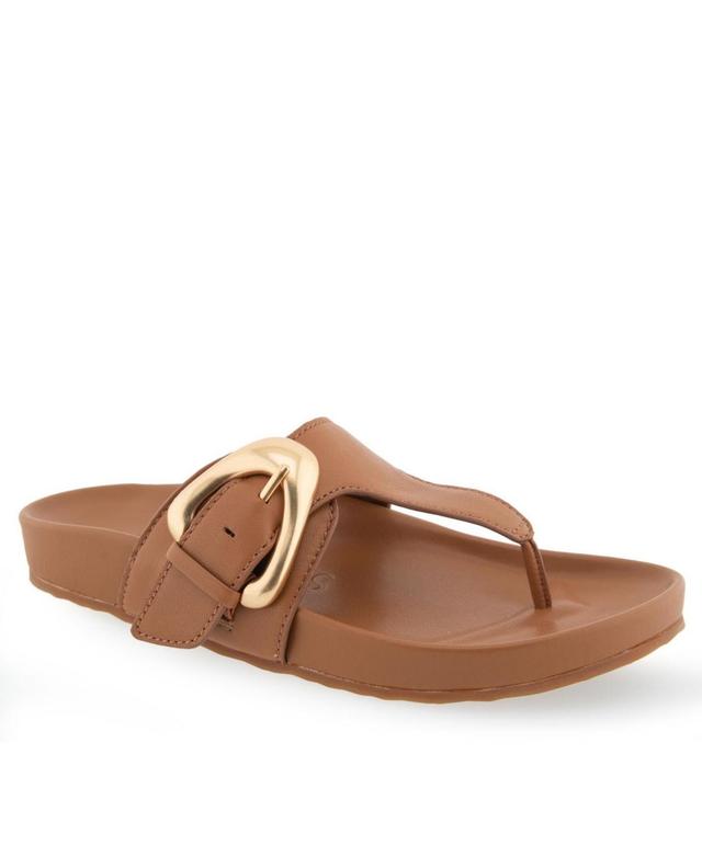 Aerosoles Lloyd Womens Thong Leather Slide Sandals Product Image