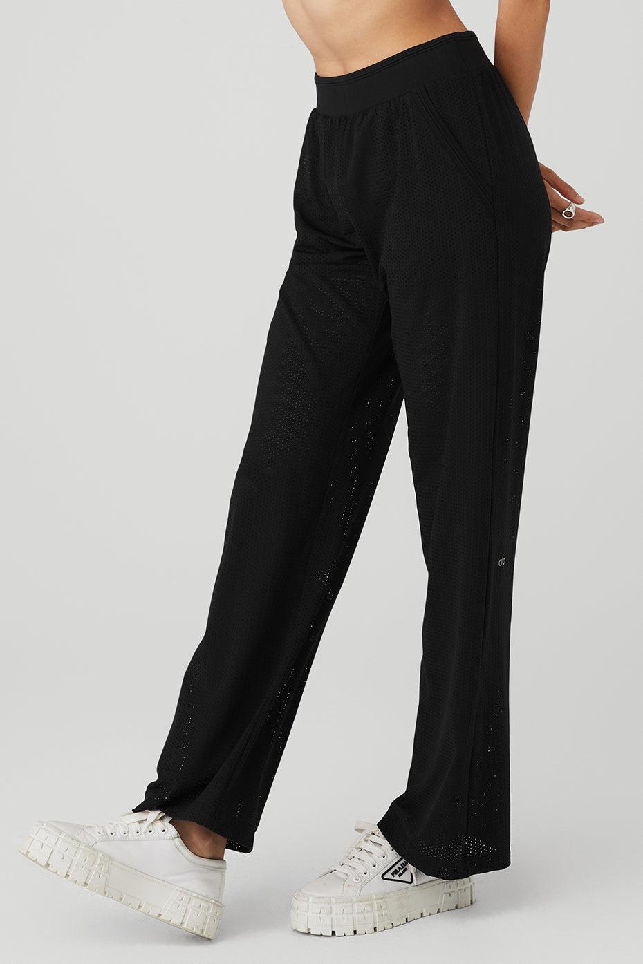 Mesh All-Star Wide Leg Pant - Black Female Product Image