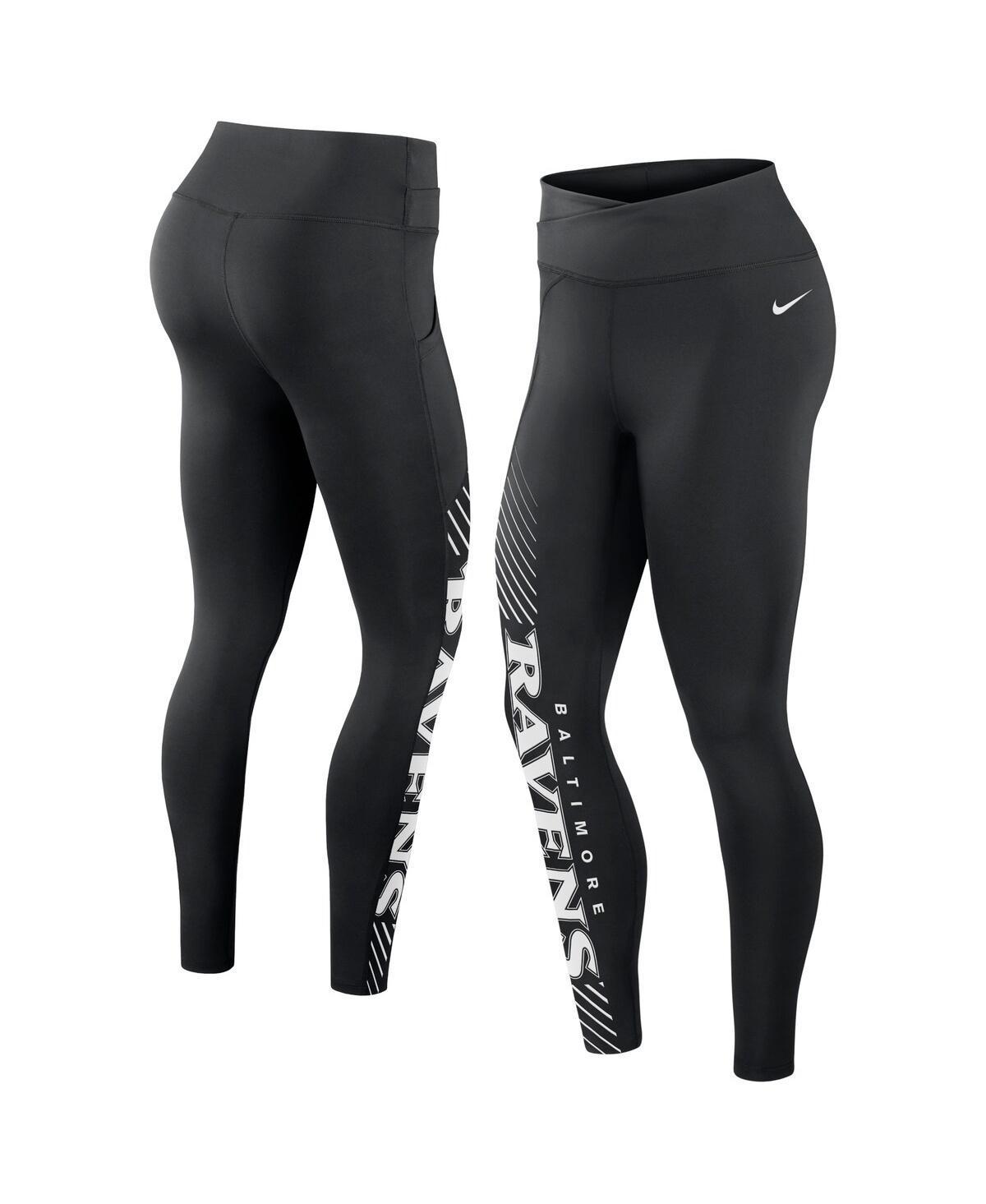 Womens Nike Baltimore Ravens Yard Line Crossover Leggings product image