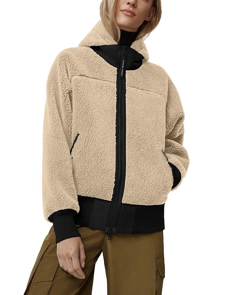 Canada Goose Simcoe Bonded High Pile Fleece Hooded Wool Blend Jacket Product Image