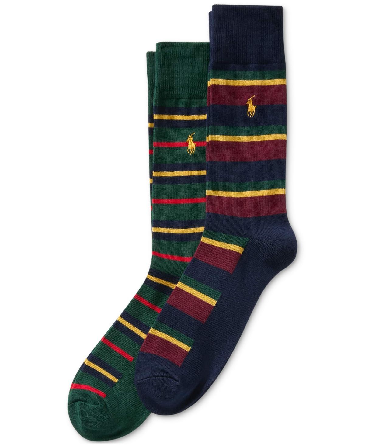 Polo Ralph Lauren Mens 2-Pk. Repp Striped Socks Product Image