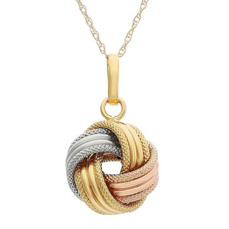 Jordan Blue 10k Gold Love Knot Pendant, Womens, 10k  Tn Product Image