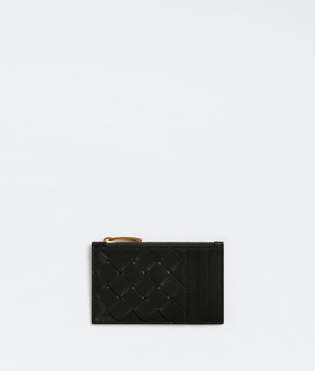 Women's Zipped Card Case in Black Product Image