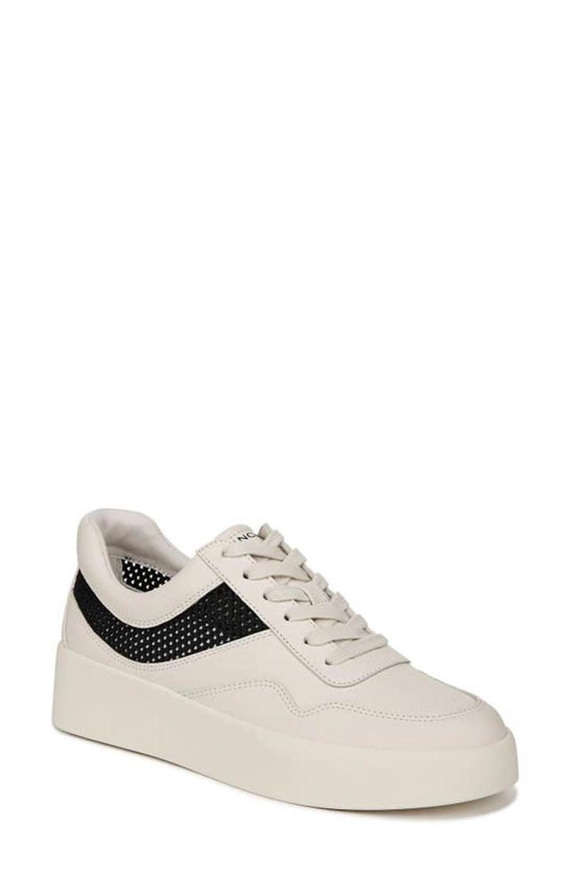 Women's Warren Court Knit Detail Sneakers In Milk Blue Ink Product Image