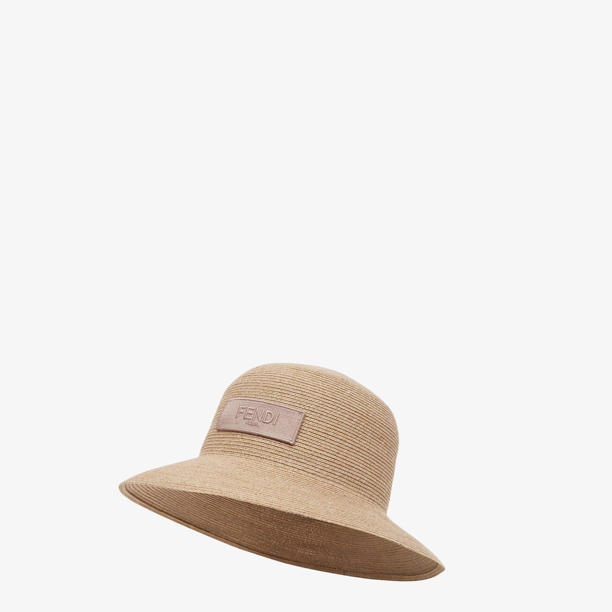 HatBeige straw bucket hat Product Image