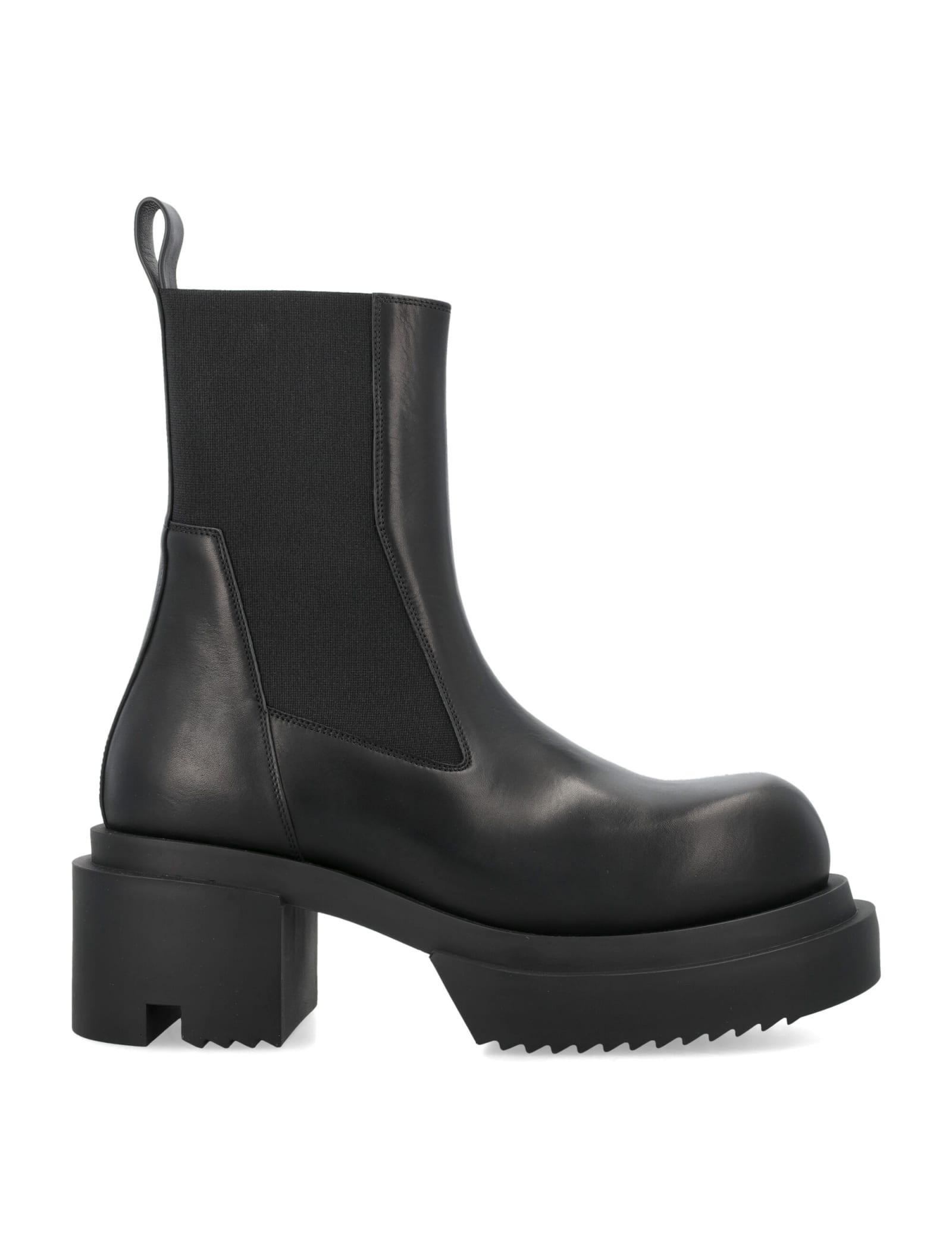 RICK OWENS Beatle Bogun In Nero Product Image