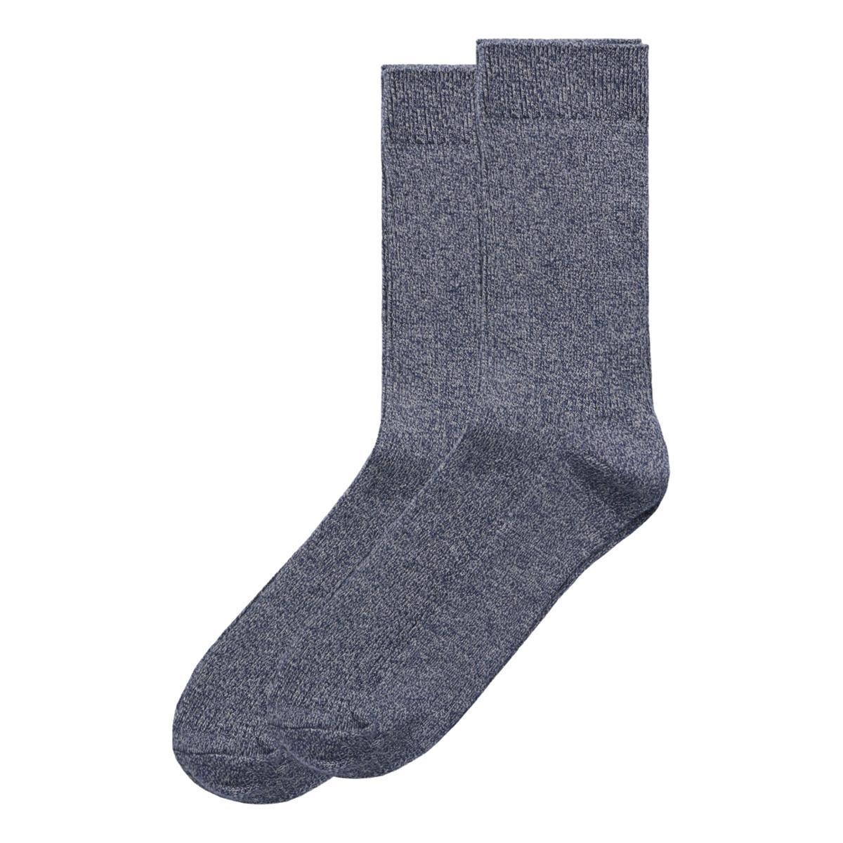 Marled Fieldhouse Socks Navy Heather Product Image