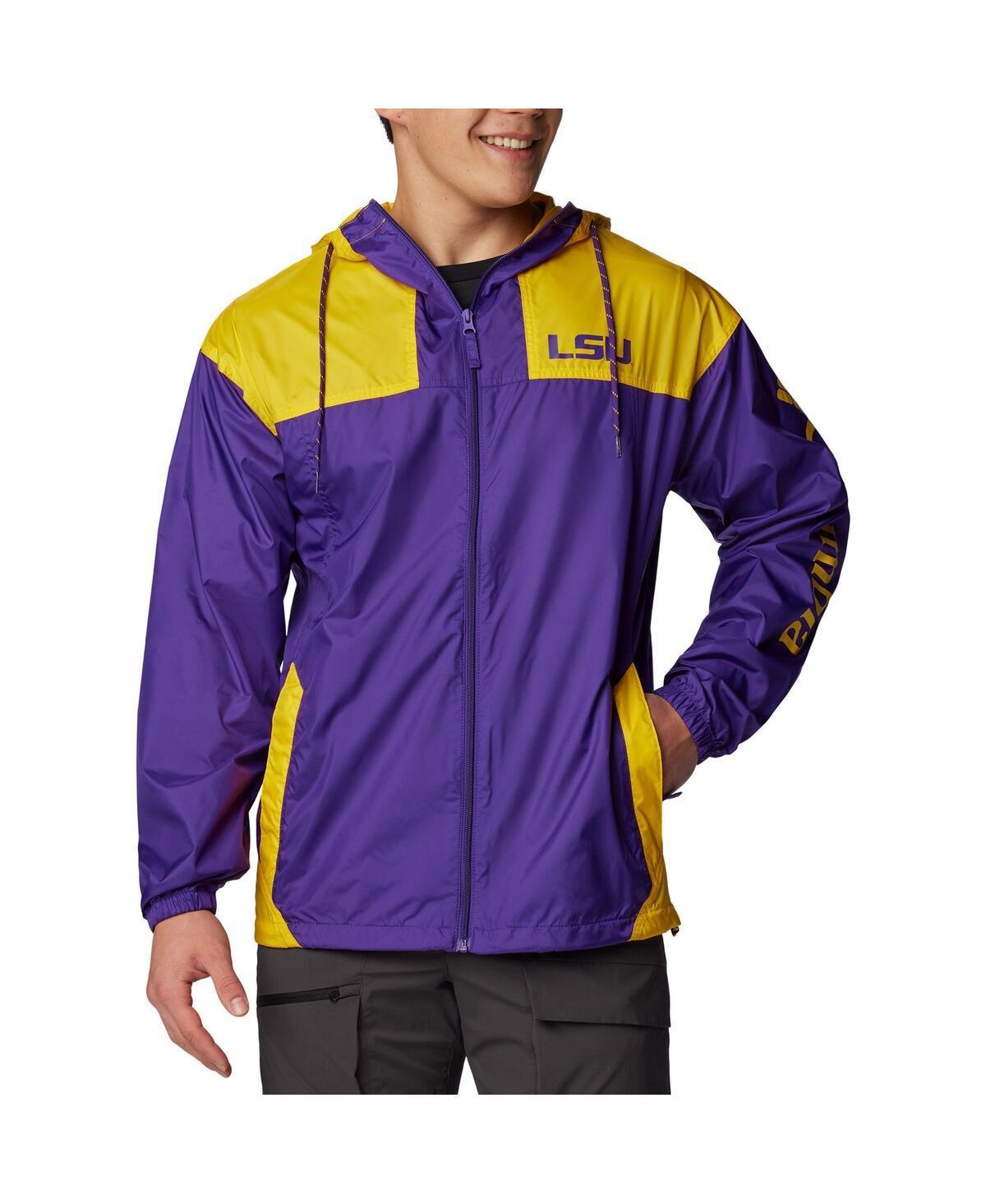 Columbia Men's Collegiate Flash Challenger Windbreaker - LSU- Product Image