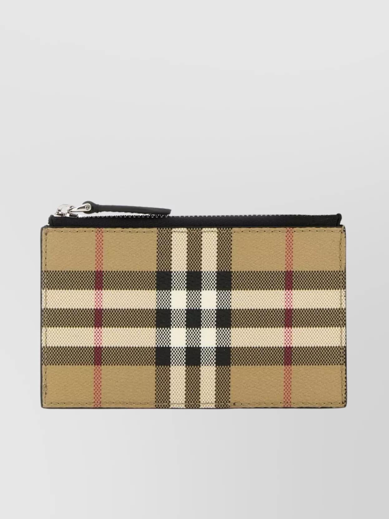 Canvas Checkered Card Holder Product Image