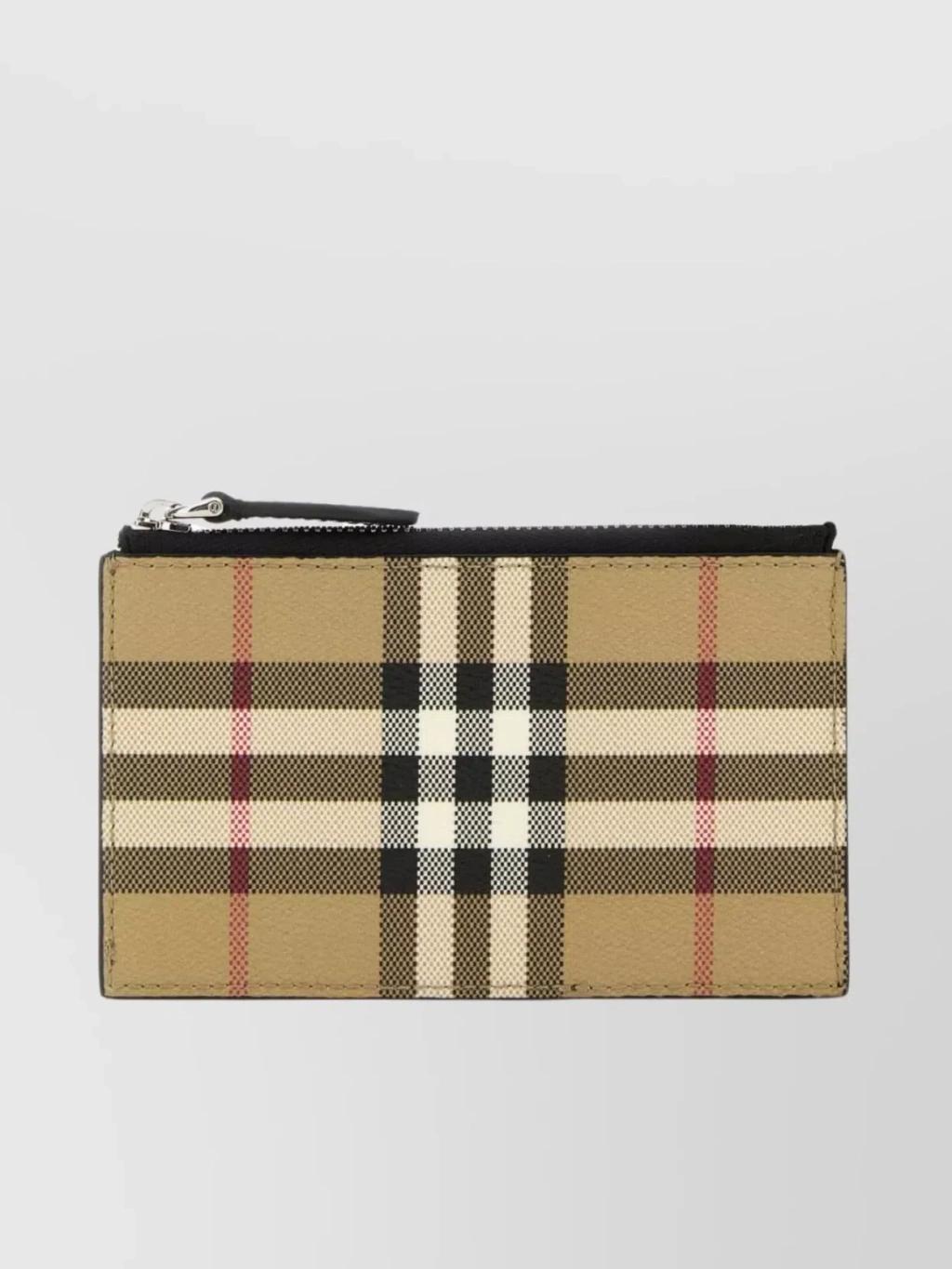 Canvas Checkered Card Holder Product Image