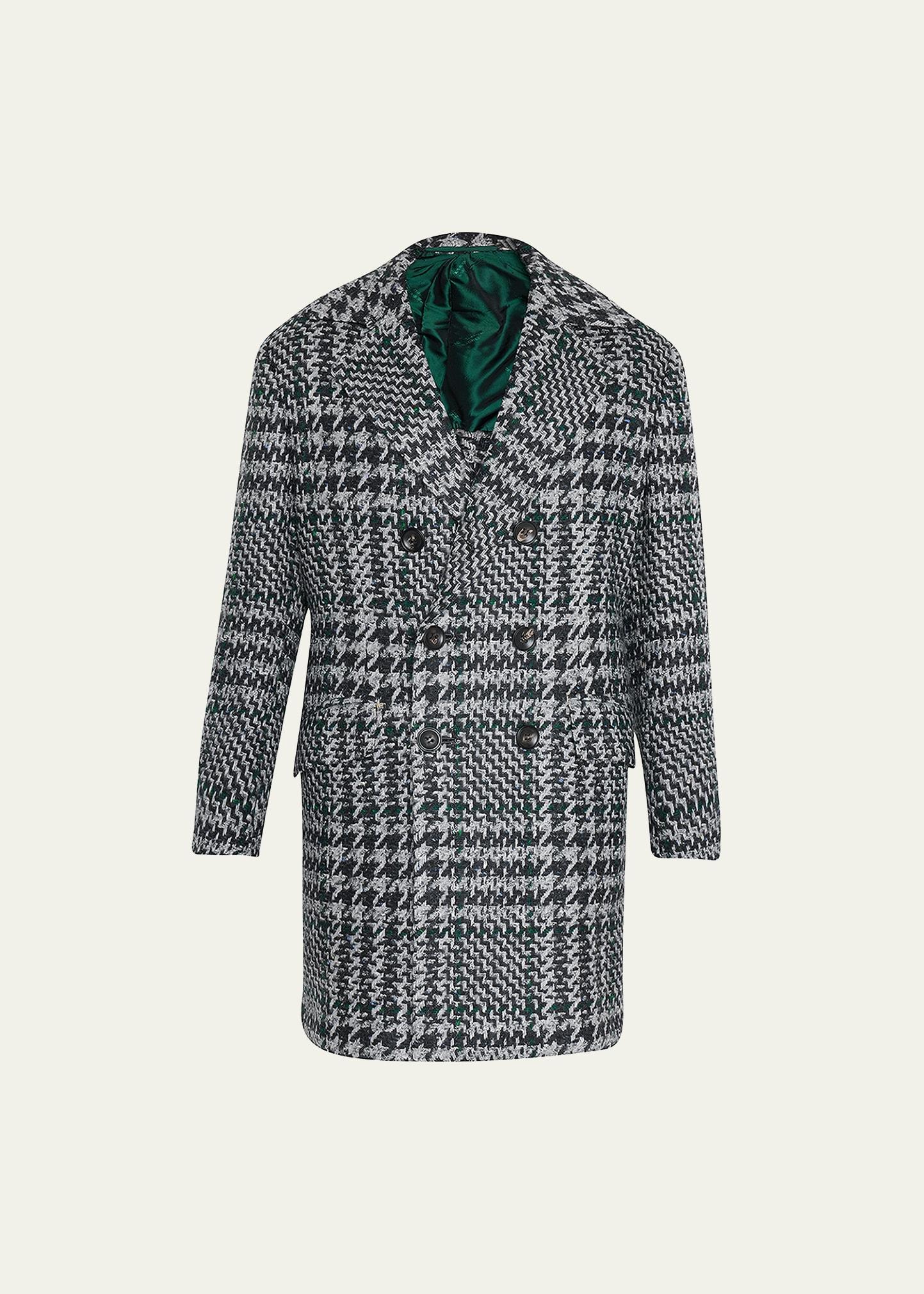 Mens Speckled Houndstooth Coat Product Image