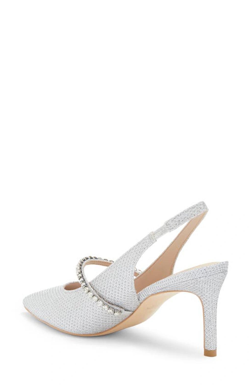 Crystalne 75 Slingback In Silver Product Image