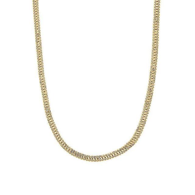 Sterling Forever Flat Link Chain Necklace Product Image