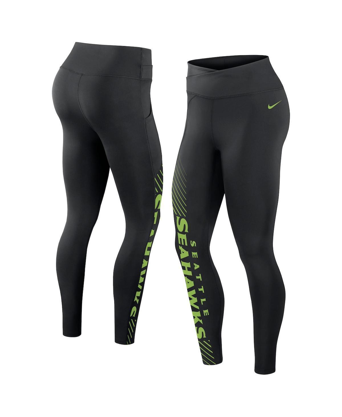 Womens Nike Seattle Seahawks Yard Line Crossover Leggings Product Image